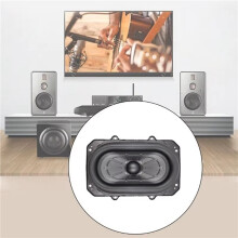 2X Oval Bass Woofer Sound Speaker System Loud 80W Power 3 Ohm Impedance and 0.05-2kHz Frequency for Boombox3