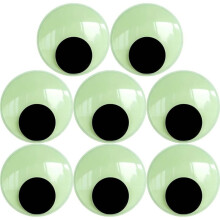 8 Piezas de Ojos Móviles Luminosos Grandes Autoadhesivos de 4,7 Pulgadas, Ojos Gigantes Verdes Que Brillan en la Oscuridad, para Manualidades DIY