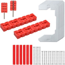60 Pcs Outlet Spacer Kit for Electrical Outlets and Wall Switches Stackable Spacer Metal Shim Screw Cut-to-Size Tube