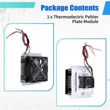 2X Thermoelectric Peltier Plate Module Cooling System Radiator for Small Space Cooling