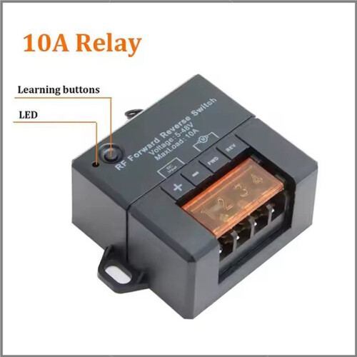 2X Forward Reverse Remote Control  for  Motor  5V-48V 10A Linear Actuator Winch Solenoid Relay Contactor