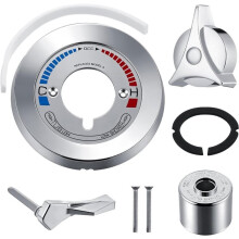 Trim Kit for Symmons/Temptrol Tub Shower Faucet, Includes Escutcheon, Dome Cover, Diverter Handle and Tri-Star Handle