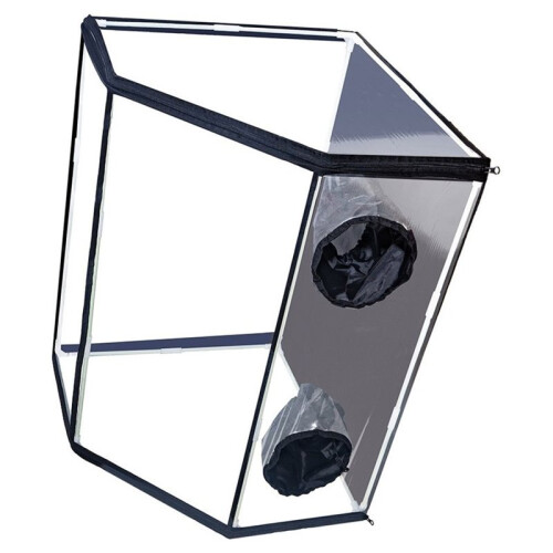 Compact Mushroom Growing Box Featuring Elastic Sleeves and Ventilation ,Still Air Mushroom Box 1
