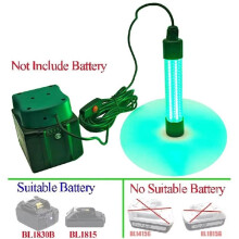 Power Tool Parts for 18V Lithium Battery Underwater Fishing Light Attracting Fish Lamp