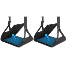 2X Repose-Pieds D'Avion, Hamac de Bureau Amovible en Bambou pour les Longs Vols
