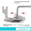 Adjustable Double Layer Gathering Presser Foot, Upper Flat Lower Ruffling Sewing Foot, Make Ruffle  Silk, Chiffon 2