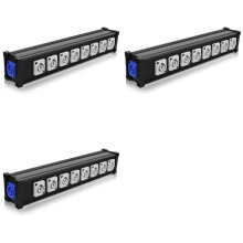 3X 16A 8 Channel Multi PowerCon Power Cable Breakout for Stage Lights, LED Screens, Moving Heads Pro Audio and More