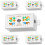VCE Cat6 Ethernet Junction Box 5 Pack, Network Splice Connector for Cat6 Cables, RJ45 Ethernet Inline Coupler 2