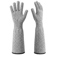 Cat Gloves Bite Proof, Cat Grooming Gloves, Arm Protection Cat Handling Gloves for Nails Trimming and Bathing, Animal