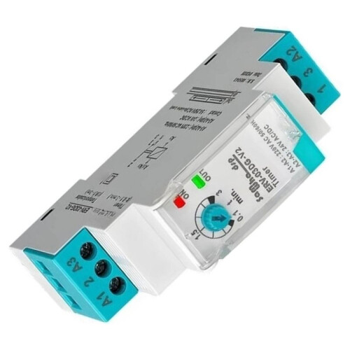 ERV-03DG-V2 Delay Relay  0.1-3s Adjustable Timer with LED Indicator for Industrial Commercial Control 1