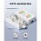 VCE Cat6 Ethernet Junction Box 5 Pack, Network Splice Connector for Cat6 Cables, RJ45 Ethernet Inline Coupler 3
