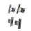40Pcs USB Jack 3.1 Type-C 2Pin Female Connector Jack Data Charging Port Small Electrical Charging Base with Fixing Plate 5