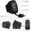 Dual USB Port Car Fast Power Charger Socket 3.1A Rectangular Waterproof Dustproof Adapter 12V for Mobile 4