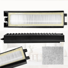 2er-Set HEPA-Abluftfilter mit Filterwatte, Passend für Riccar Staubsauger der Serien R25 und R27 (R25P/R25D/R25S)