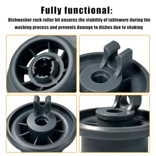 8 Pcs 12004485 Dishwashers Lower Rack Wheel Replacement for   Thermador  Dishwashers 2