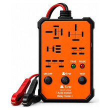 Automotive Relay Tester 12V 24V, Auto Diagnostic Tool, Small Handheld DIY Car Tester, Battery Clips, Relay Testing Tools