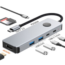 USB C Hub Multiport Docking Station 4K 60Hz -Compatible 100W PD USB 3.0 TF Reader Type C Docking Station for PC