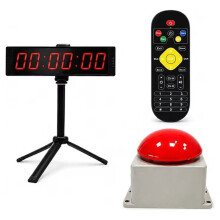 Large Digital Gym Timer Clock for Home Fitness, Stopwatch Button Supported, Countdown Stopwatch & 12/24H Digital Clock A