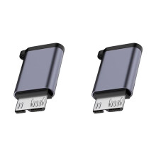 2X Micro-B USB C 3.2 Male to Type C Female Adapter Type-C USB3.2 Micro-B Connector