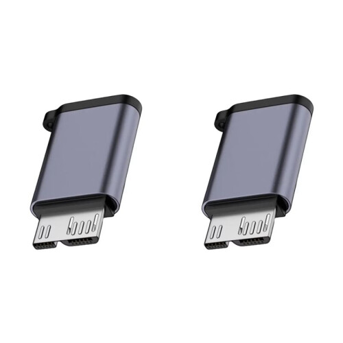 2X Micro-B USB C 3.2 Male to Type C Female Adapter Type-C USB3.2 Micro-B Connector