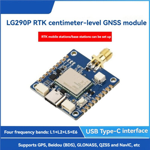 2X LG290P GNSS RTK Module L1+L2+L5+E6 Quad-Band Positioning Technology High Precision Centimeter Level RTK Module