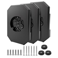 Lot de 3 Supports de Fixation pour Luminaires Extérieurs 8141DBL avec Fixation Intégrée pour Plaque de Montage Extérieure en Vinyle de 1/2 Pouce