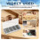 10 Pcs 3-1/4" Planer Blades Replacement Part with Packaging Box Compatible for , , Black, Decker, 6