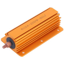 RX24 200W 8R High Power Resistor Aluminum with Hole, Industrial Electronics Board for Elevator Stage Audio Motor Drive