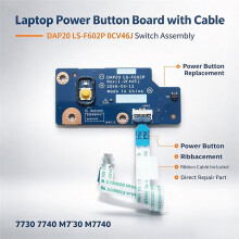 Laptop-Netzschalterplatine für Precision 7730 7740 M7730 M7740 mit Kabelschalterzubehör DAP20 LS-F602P 0CV46J
