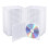 25 Pack 10.4mm Cd Cases Clear Blank Cd Storage Single Jewel Case, Blank Cd Protector Case Replacement 2
