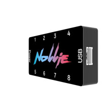 NOLLIE 5V 3PIN ARGB-Controller, 8 , Adressierbarer ARGB-Splitter, ARGB-Lüfter-Hub-Controller für Motherboard-Schnittstelle