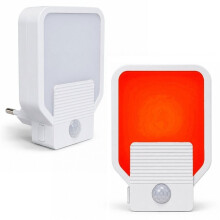 2pack 670nm Deep Red Light Bedside Lamp for Breastfeeding, PIR Motion Sensor Plug-in LED Nigh EU Plug