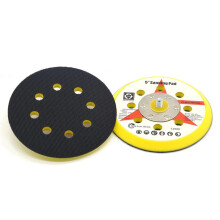 5 Inch 8 Holes Sanding Pad Hook Loop Backing Pad 5/16"-24 Thread Sanding Disc Holder for Pneumatic Random Orbital Sander