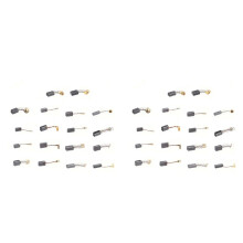 180Pcs 18 Sizes Electric Motor Carbon Brushes Replacement for Hammer Drills Circular Saws Power Tool