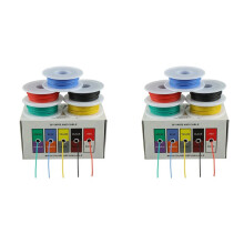 2X 22AWG Electric Wire Flexible Silicone Wires 22 Gauge Stranded Tinned Copper Wire 5 Colors 32.8ft/10m Each