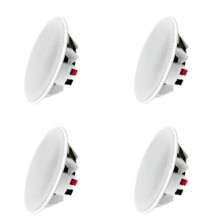 4X Altavoz de Techo de 6 Pulgadas y 8 Ohmios, Sonido Estéreo de Rango Completo, Altavoces Pasivos, Sistema de Música Ambiental para el Hogar, la
