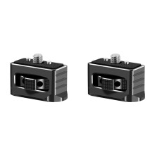 2pcs 1/4IN Locating Screw Adapter with 1/4in Screw Dual Spring-Loaded Pins 1/4in Locating Hole for Magic Arm