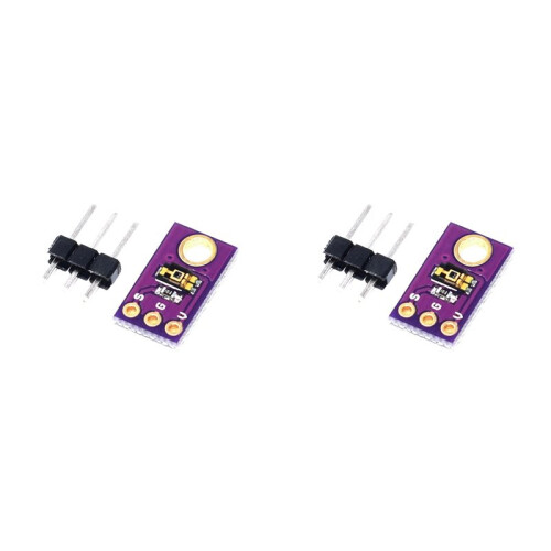 2X TEMT6000 Led Light Sensor TEMT6000 Photosensitive Sensor for Electronics Photosensitive Ray Test the Ac Intensity