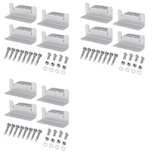 12 Set Solar Panel Mounting Bracket Kits PV Panel Roof Solar Panel Aluminum Mounting Z Type Bracket