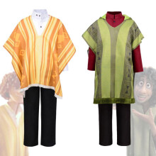 (Felix cos suit full, Children's 120) Magic Casa Camilo Bruno Cape Kids Cosplay Costume Halloween Dress Up Role Play Outfit Set for Children