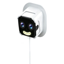 Window Camera Dual Lens 10X  5G WIFI Camera HD 10MP Dual Stand Night Vision Bidirectional Intercom Mobile EU Plug