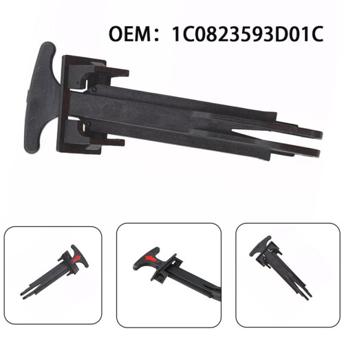 2X 1C0823593D Car Hood Pull Handle  Release for  Beetle 1998-2010 1C0823593D01C 2