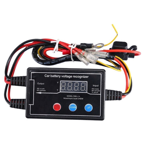 Car DRL Controller Auto LED Daytime Running Light Relay Threshold Voltage Adjustable Harness Dimmer 12/24V with /Off