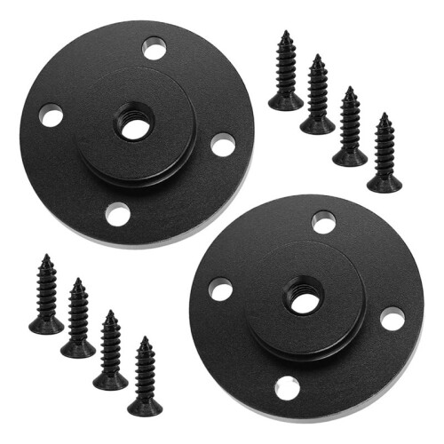 2 Pack 1/4" Thread Tripod Adapter Mount Plate, Wall Mount Holder Adapter for DSLR Camera, Action Cam, Light Stand 1