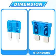 Kit Surtido de 84 Fusibles para Automóvil, Fusibles Estándar y Fusibles de Cuchilla Mejorados de 5A-40A para Automóviles, Reemplazo Mixto para