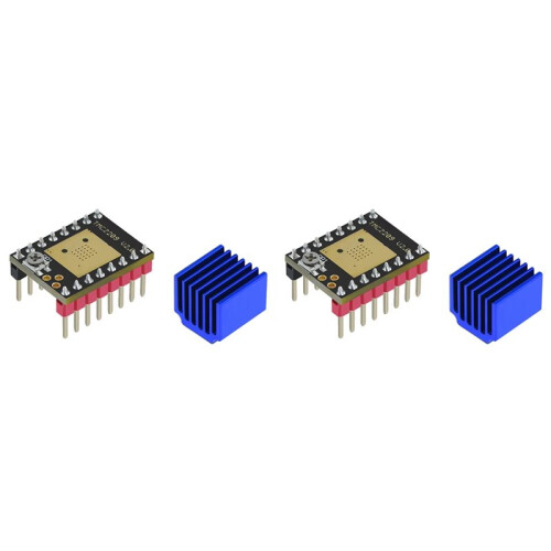 2X V2.0 Stepper Motor Driver 2.5A UART Ultra Silent Stepsticks Support Step/Dir and Uart Mode 1