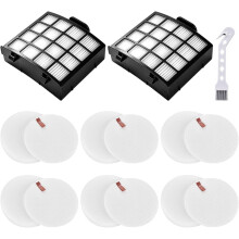 AZ2002 Vacuum Filters for Vertex DuoClean PowerFin Vacuum AZ2000 Compatible for AZ2000 AZ2000W AZ2001AMZ
