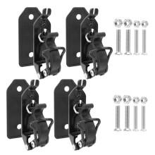 4-Teiliges Schaufelhalter-Set, Schnellspann-Klemmbefestigung, Metall-Gummihalterungen für Dachgepäckträger, Wandmontage