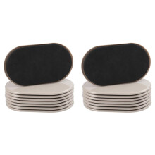 Lot de 16 Patins pour Meubles, 24 cm X 14,5 cm, Réutilisables, pour Déplacer des Meubles sur Moquette