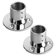 Lot de 2 Fixations pour Main Courante de Bateau, Quincaillerie pour Main Courante de 1 Pouce pour Tubes Ronds de 1 Pouce pour Bateaux et Yachts